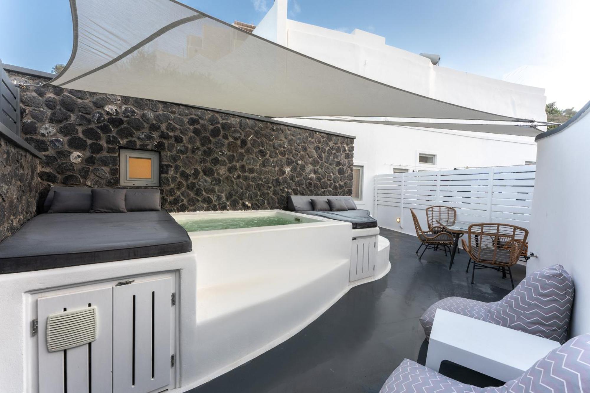 Sun Naam Home Santorini With Heated Jacuzzi Karterados  Exterior photo